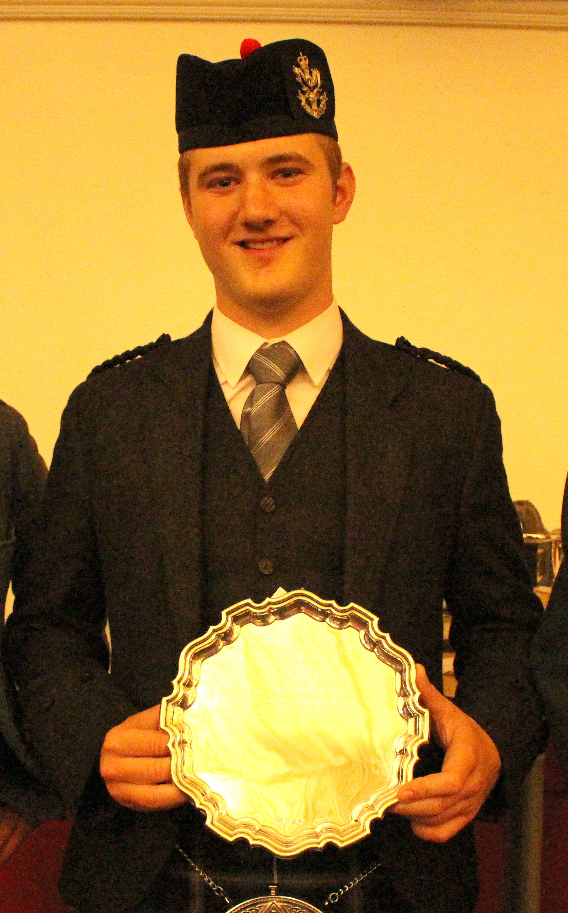 Cameron MacDougall, winner of the prestigious MacGregor Memorial Piobaireachd