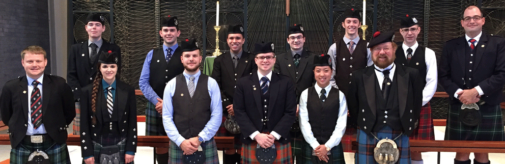 Competitors and judges at the Nicol-Brown competition
