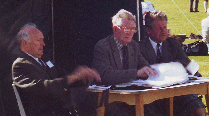 Andrew Pitkeathly, Ronnie Morrison and Kenny MacDonald judging at Oban in 1993