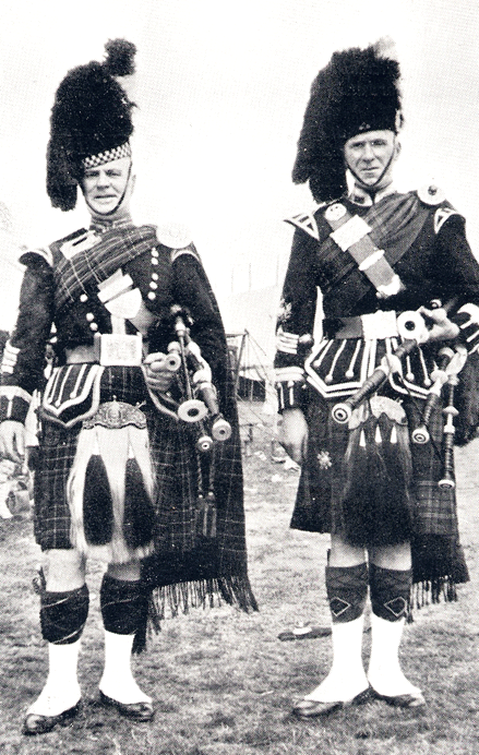 P/M Duncan Cameron (r) is pictured with P/M John MacDonald, Glasgow Police PB in 1948