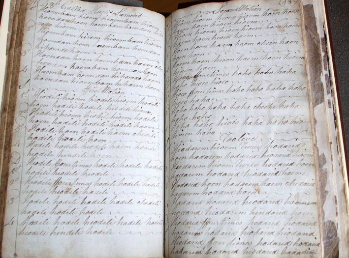 Pages from the Campbell Canntaireachd