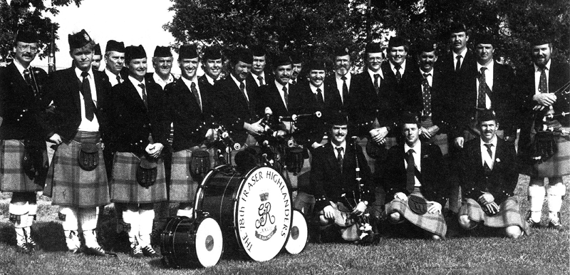Bill Livingstone and the 78th at Bellahouston Park, Glasgow, in August 1987, the day they made pipe band history