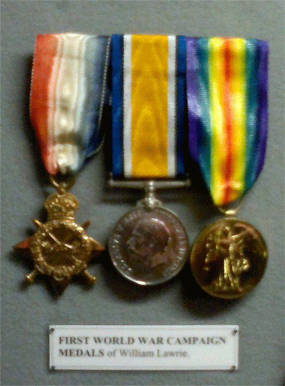 Willie Lawrie's WW1 campaign medals