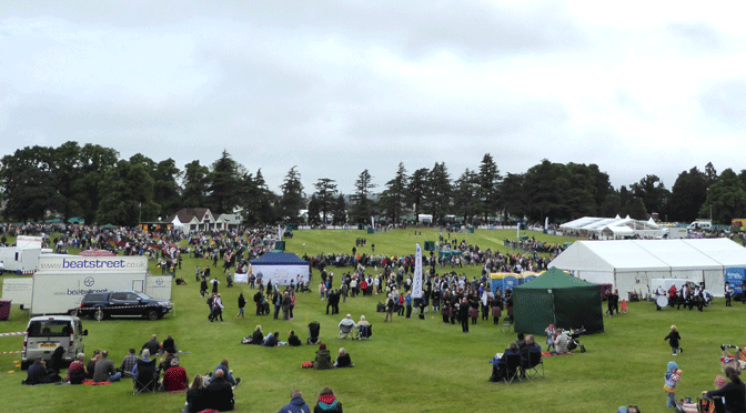 Grant Par, Forres, a pleasant setting for a pipe band contest 