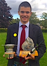 Archie Drennan, winner of the 18 and under Piobaireachd and Dress and Deportment