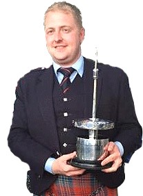 David with the Worlds trophy, a feat he will be hoping to emulate with Greater Glasgow Police